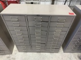 Tennsco 31 In. X 33 in.  Tall, 30 Drawer Cabinet