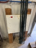(6) Garden Post & Sign Board