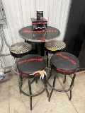 Snap-On Table, Stools, Some Damage