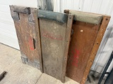 (3) Wooden Floor Creepers