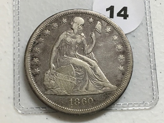 1860-O Seated Dollar
