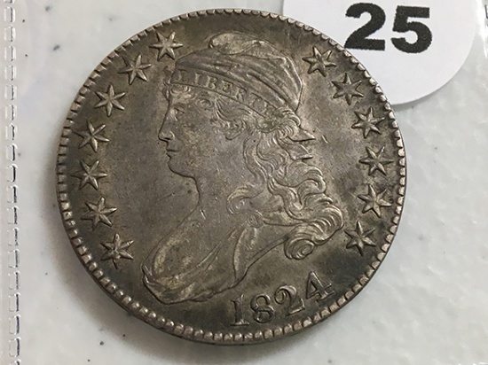 1824 Bust Half Dollar