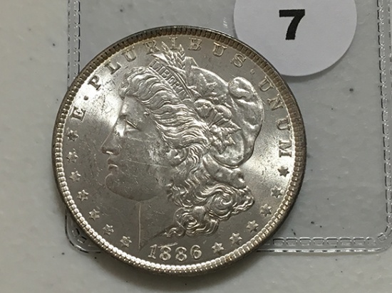 1886 Morgan Dollar, UNC