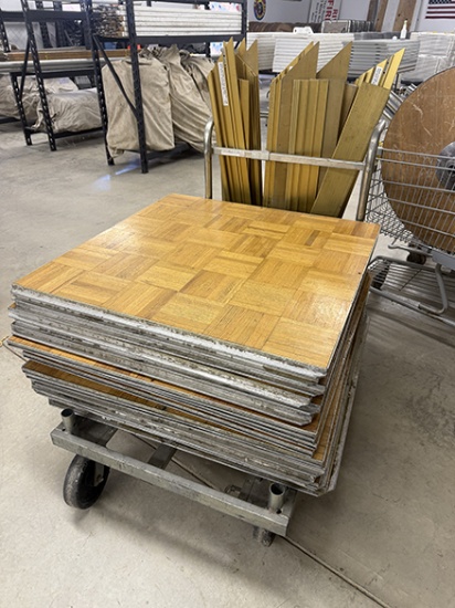 Lot of (17) 12 ft. X 12 ft. + 1, Sico 3 ft. X 3 ft. Portable Dance Floor with Edging
