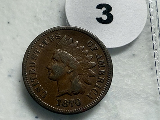1870 Indian Head Cent, VF