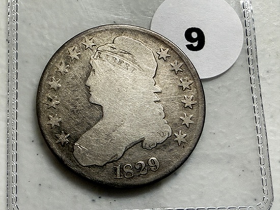 1829 LL Capped Bust Half