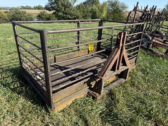 4 X 7 ft. Carry All on 3 pt. Bale Mover