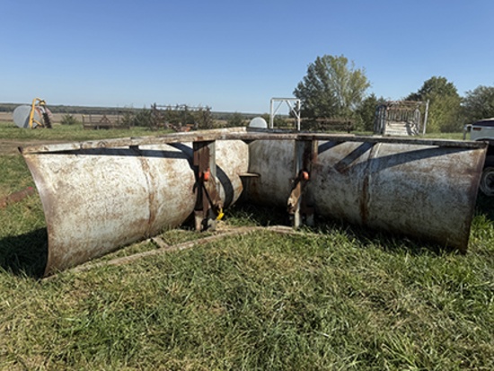 Custom Built 12 1/2 ft. V-Plow, Fits MF Loader