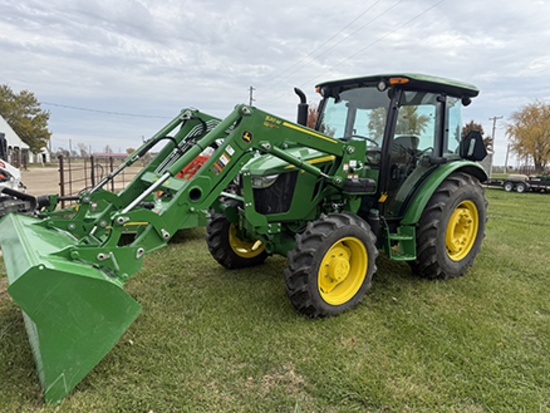 2024 JD 5075E, 4WD Cab Tractor, Only 116 Hours