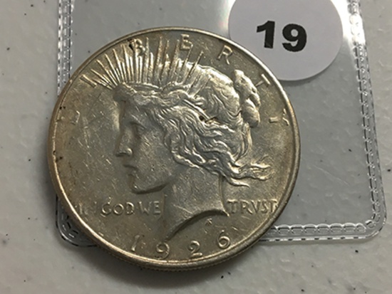 1926-D Peace Dollar, AU