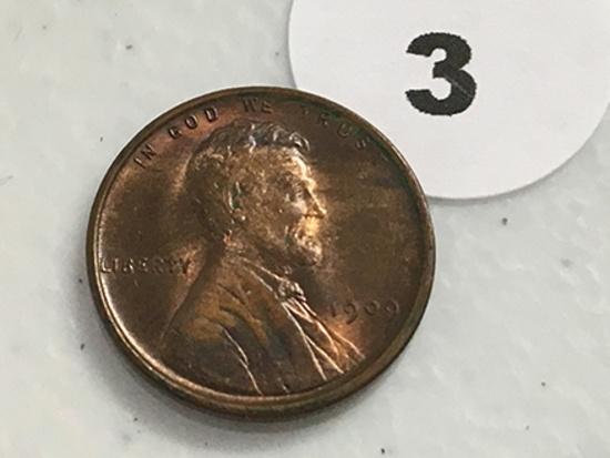 1909 VDB Lincoln Cent, AU