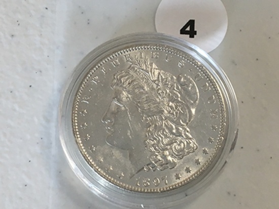 1897 Morgan Dollar, UNC