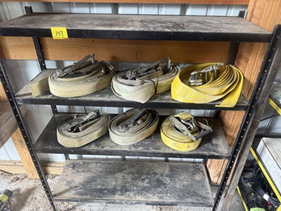 36 in. Wide Shelf w/ 6 Ratchet Straps