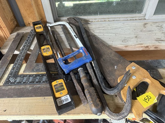 Hand Saws, Pry Bars, Level