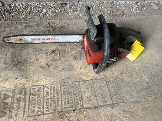 Homelite 240 Chain Saw, Complete, Condition Unknown