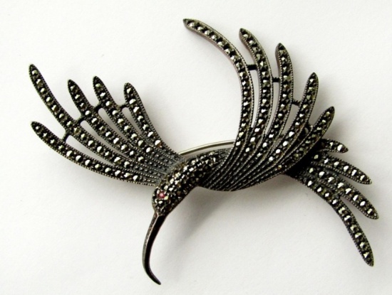 ANTIQUE STERLING SILVER BROACH