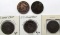 5- LARGE CENTS- 1826, 1827, 1828, 1829, 1831