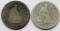 1853 VG & 1861 AG SEATED QTRS