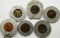 LOT OF 6 LUCKY PENNY ENCASED LINCOLN CENTS