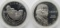 2 - PROOF SILVER COMMEM DOLLARS;