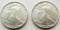 1988 & 1988 .999 SILVER ONE OUNCE EAGLE