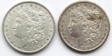 2 - AU MORGAN DOLLARS: 1880 & 1881-S