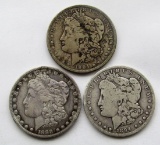 1894-O, 1904, 1888-O MORGAN DOLLARS