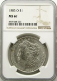 1883-O Morgan Silver Dollar $ NGC MS 61