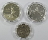 1986 STATUE of LIBERTY 2 COIN SETSILVER COMMEM DOL