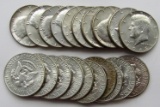 20 - BU KENNEDY HALF DOLLARS 40% SILVER