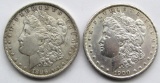 2 - AU MORGAN DOLLARS: 1896 & 1900