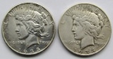 1935 & 1935-S PEACE DOLLARS