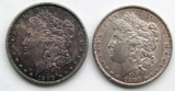 2 - AU+ MORGAN DOLLARS: 1896 RAINBOW & 1897