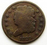 1829 CLASSIC HEAD HALF CENT GOOD