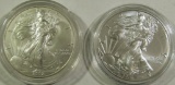 2016 & 2002 AMERICAN SILVER EAGLES