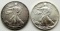 1989 & 2000 .999 SILVER ONE OUNCE EAGLE