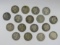 BARBER QTR LOT of 17 COINS