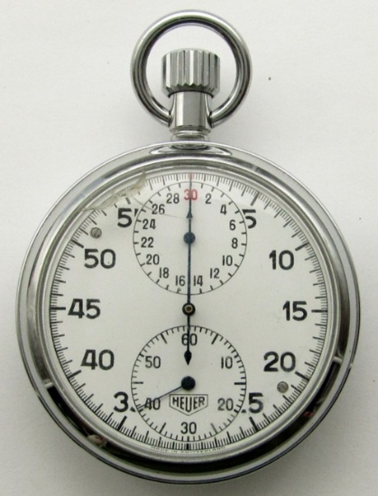 VINTAGE HEUER LEONIDIAS SA POCKET STOP WATCH!