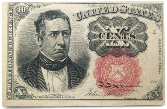 1874 10 CENT FRACTION CURRENCY