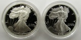 1986 & 2002 PROOF AM SILVER EAGLES