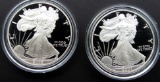 2002 & 2007 PROOF AM SILVER EAGLES