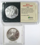 1995 & 2002 .999 SILVER ONE OUNCE EAGLE