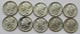 10 - 1944 MERCURY DIMES AU/BU