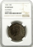 1834 BUST HALF DOLLAR NGC VF DETAILS