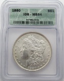 1880-P Morgan Silver Dollar ICG MS 64