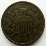 1864 TWO CENT PIECE