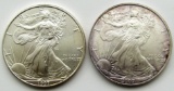 1997 & 2007 .999 SILVER EAGLES U.S. $1 COINS