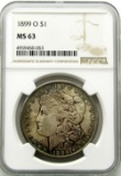 1899-O Morgan Silver Dollar $ NGC MS 63 Beautiful