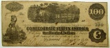 1862 $100 CONFEDERATE STATES OF AMERICA