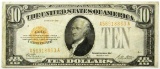 1928 $10 GOLD CERTIFICATE NICE CIRC